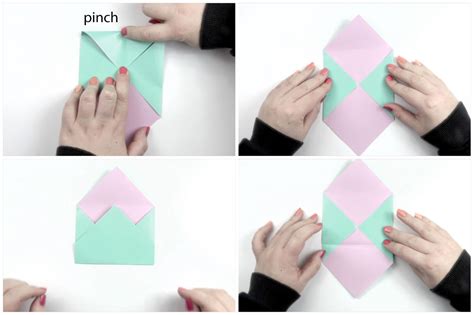 Step One: Fold Your Paper into a Triangle & Cut Off Extra. First things first, choose a piece of paper that you want to use for your square envelope. We went with a sturdy light purple piece of paper for a fun look. If you’re using paper with a …